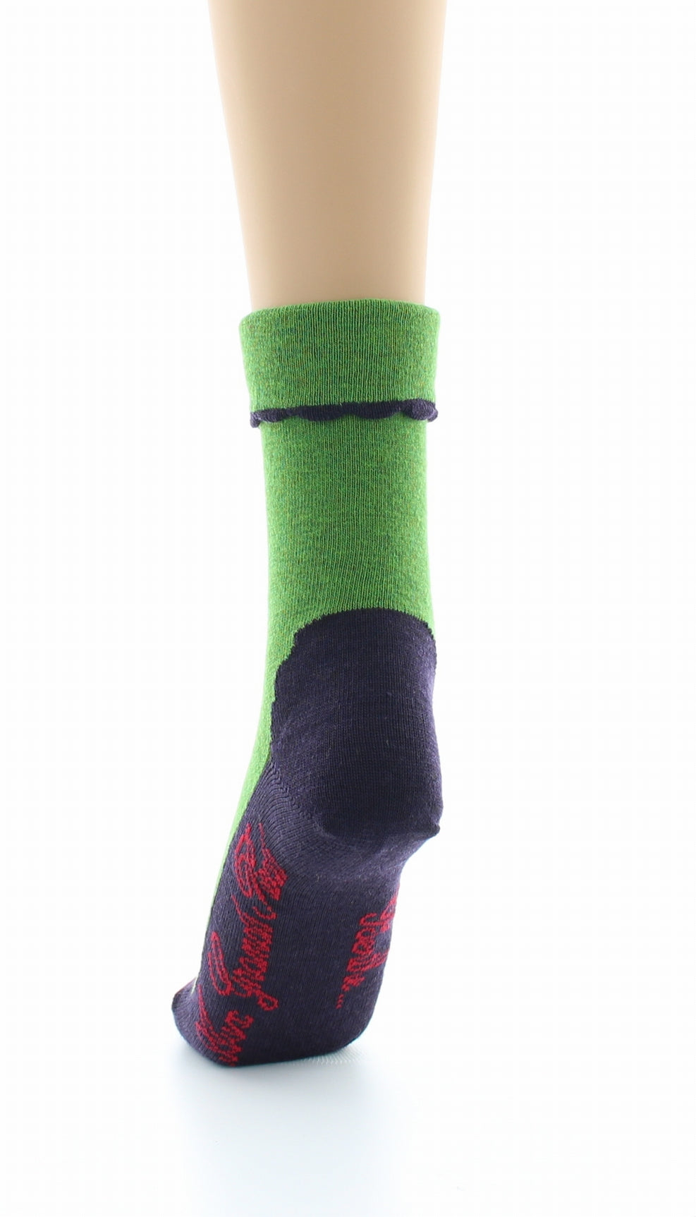 Chaussettes cachemire vert VERT