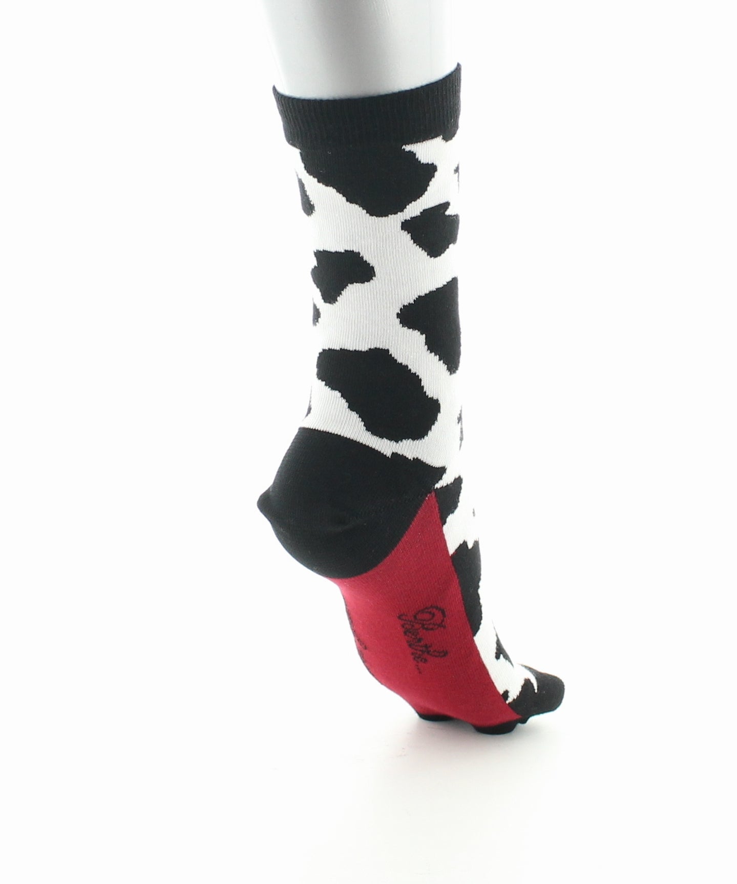 Chaussettes doigts de pieds en coton vache NOIR