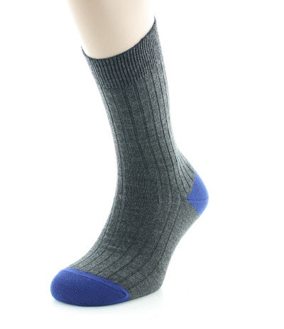 Chaussettes en laine Anthracite et Bleu ANTHRACITE/BLEU