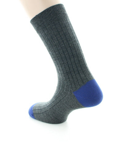 Chaussettes en laine Anthracite et Bleu ANTHRACITE/BLEU