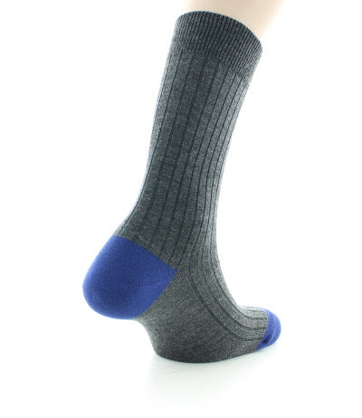 Chaussettes en laine Anthracite et Bleu ANTHRACITE/BLEU