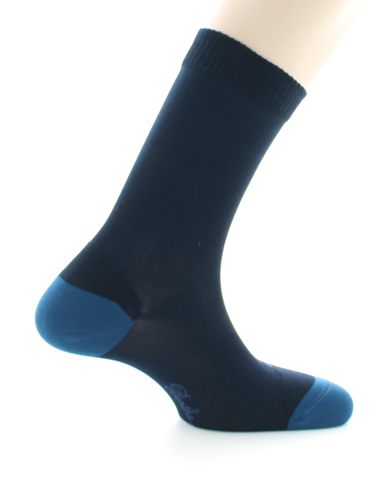 Chaussettes En Soie Bleu marine Et Bleu Amiral MARINE