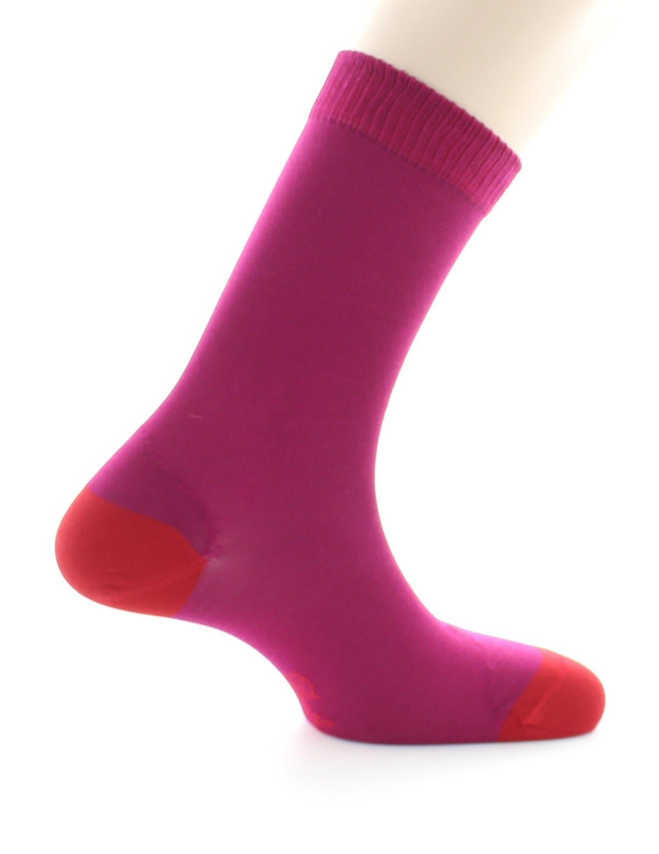 Chaussettes En Soie Fushia et Hermès FUSHIA