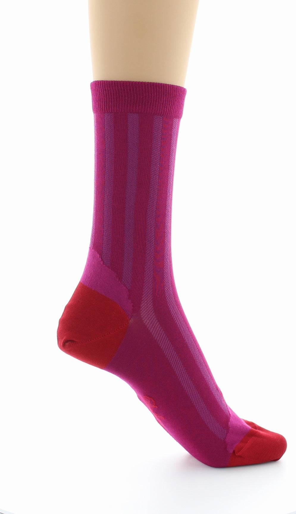 Chaussettes en soie Rose et Rouge ROSE