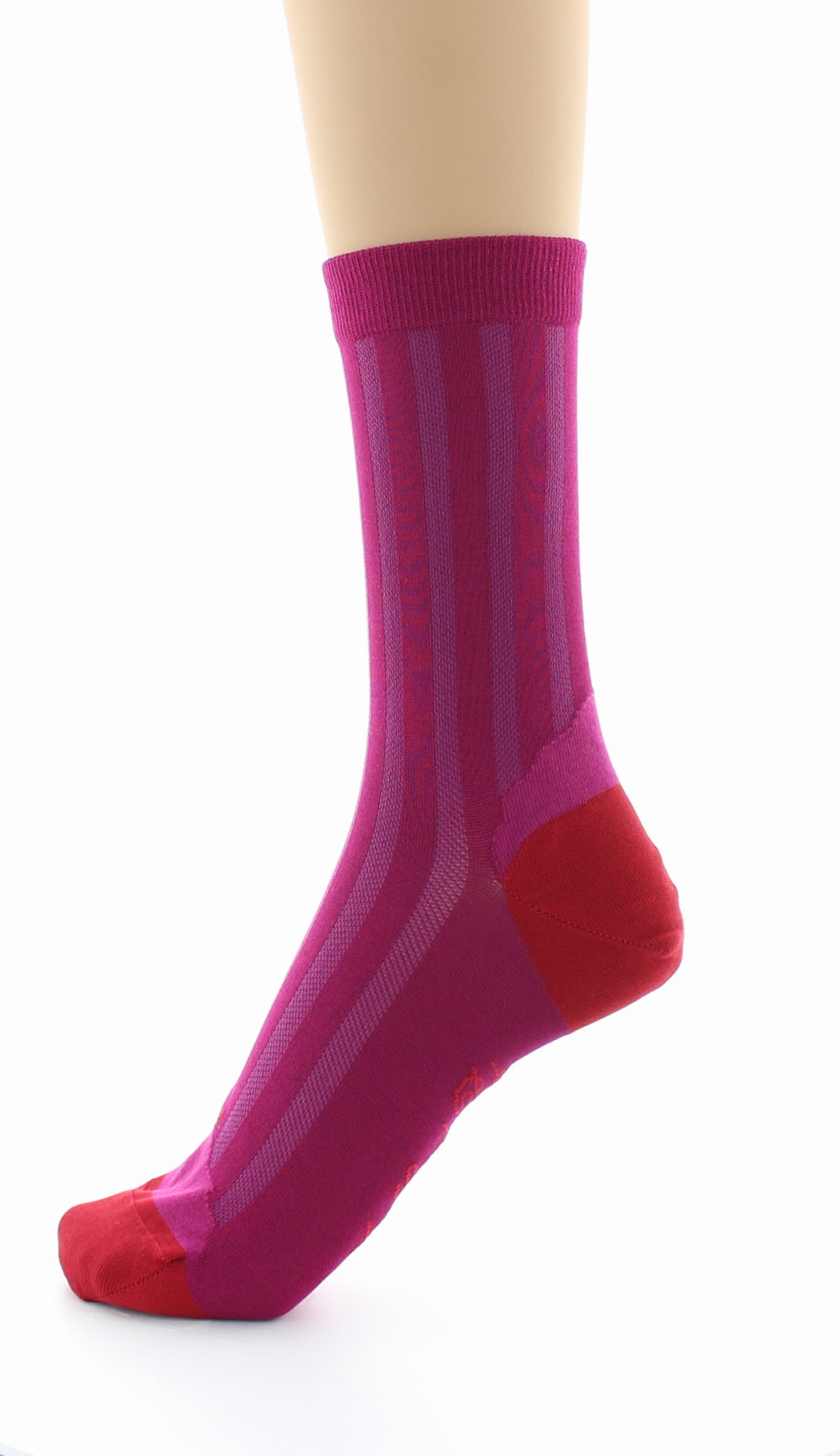 Chaussettes en soie Rose et Rouge ROSE