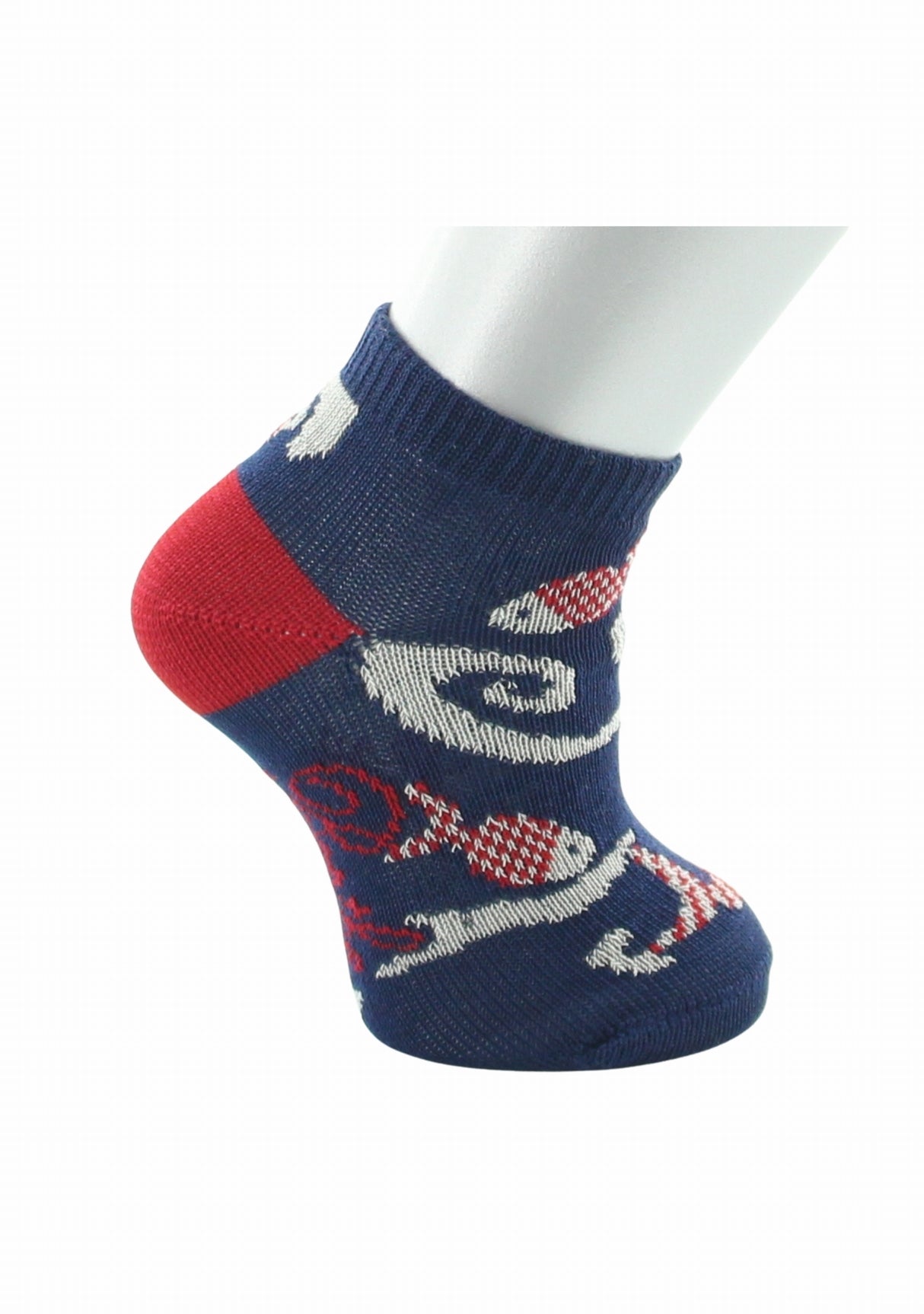 Chaussettes enfant Berthe Aux Grands Pieds poissons rouges BLEU