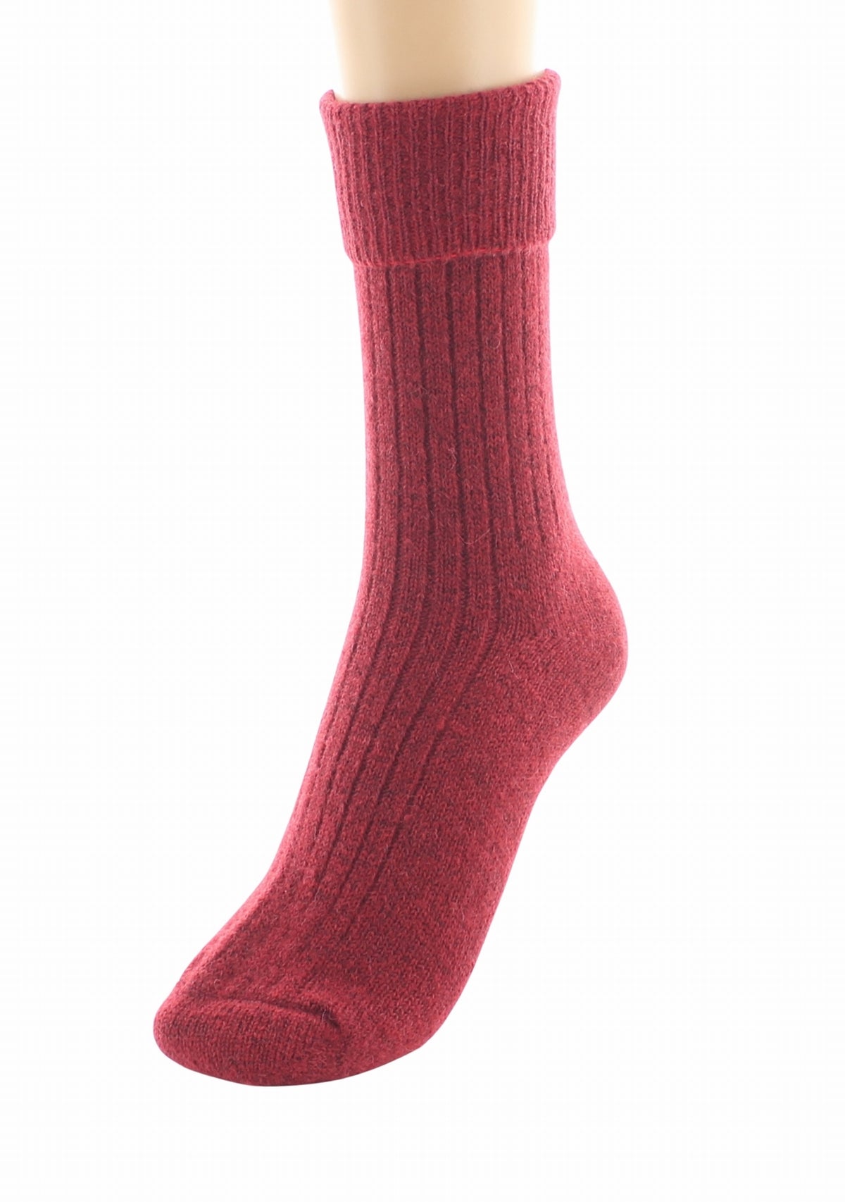 Chaussettes femme Baby Alpaga Berthe Rouge ROUGE