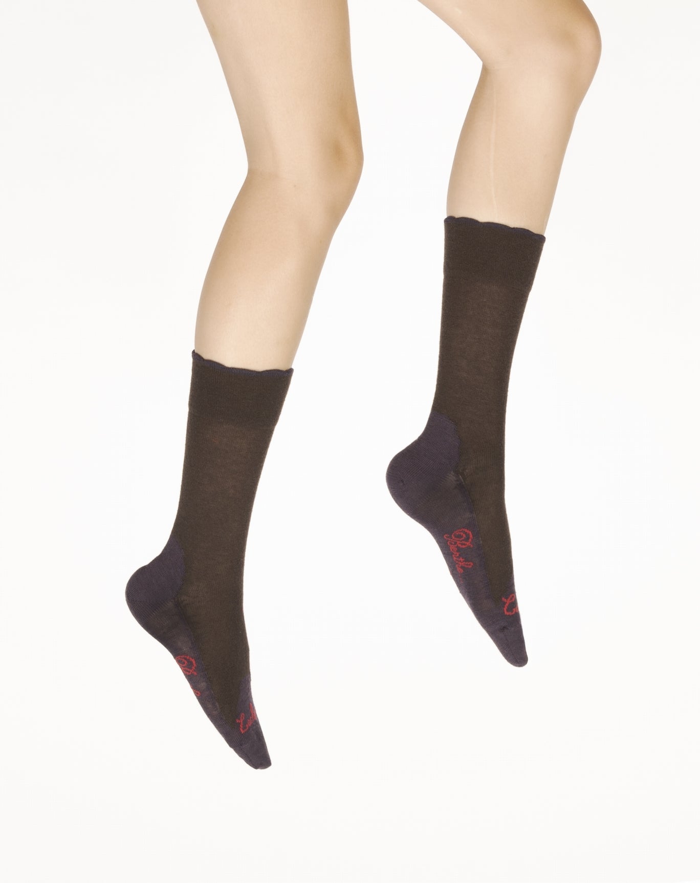 Chaussettes femme cachemire marron MARRON