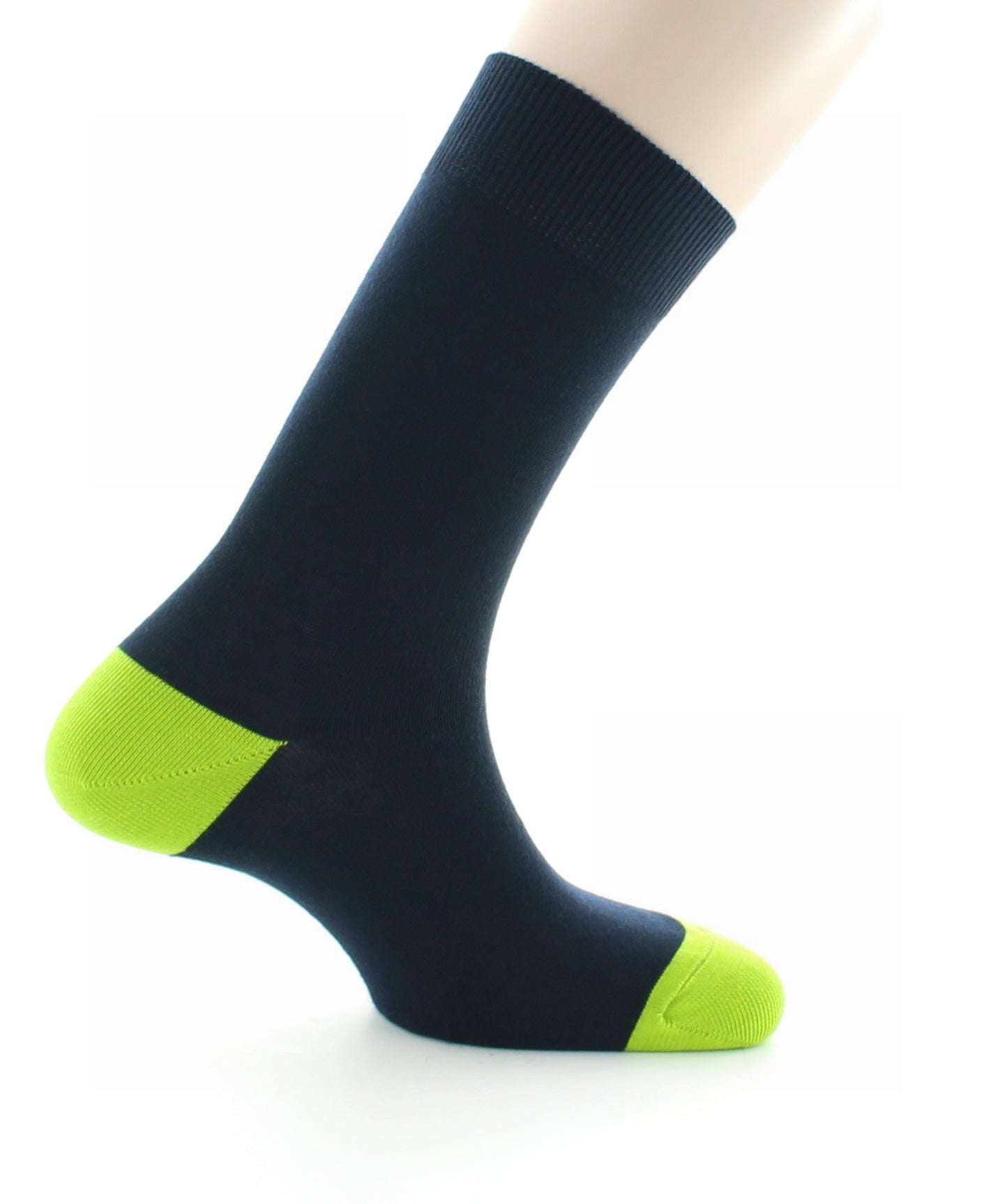 Chaussettes Gonzague marine / vert pomme MARINE-VERT POMME