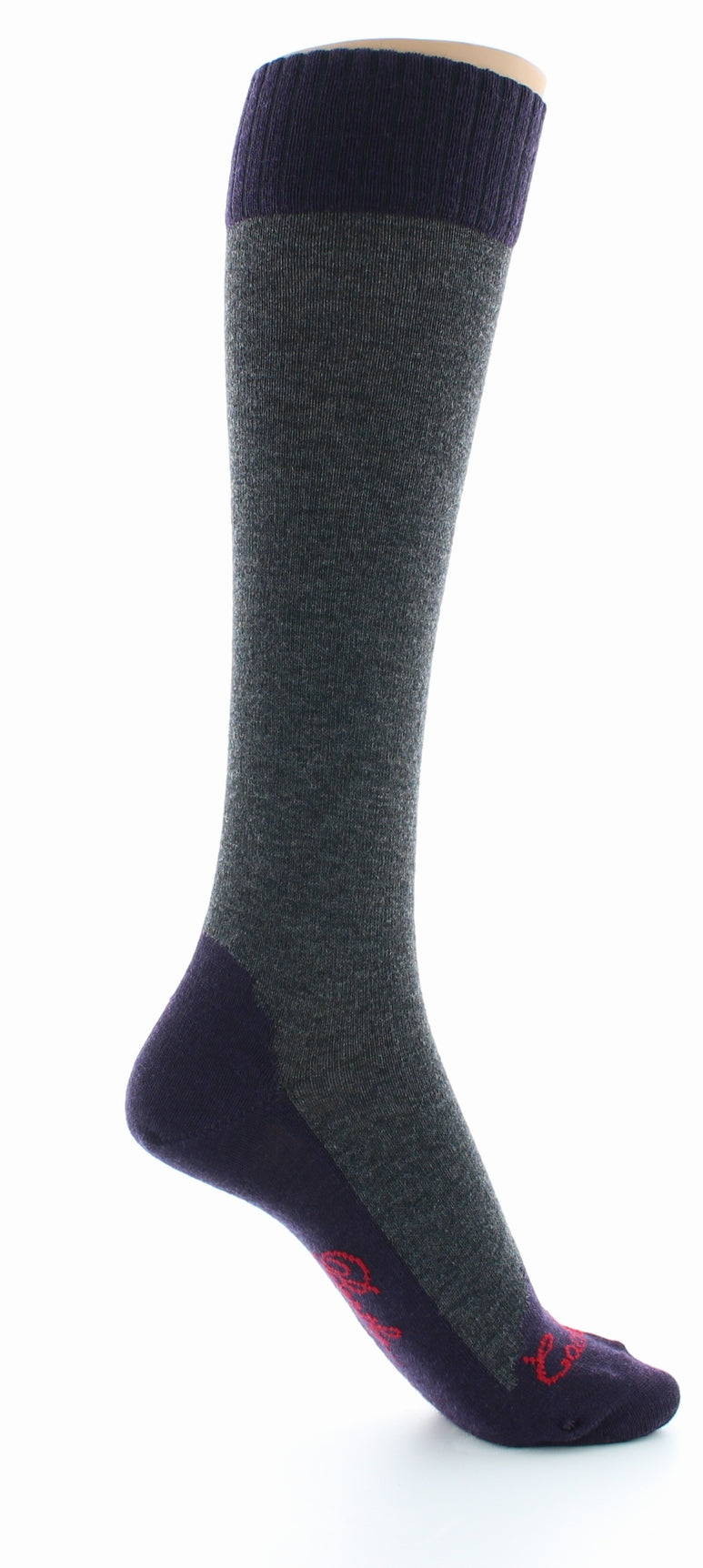 Chaussettes hautes cachemire anthracite ANTHRACITE