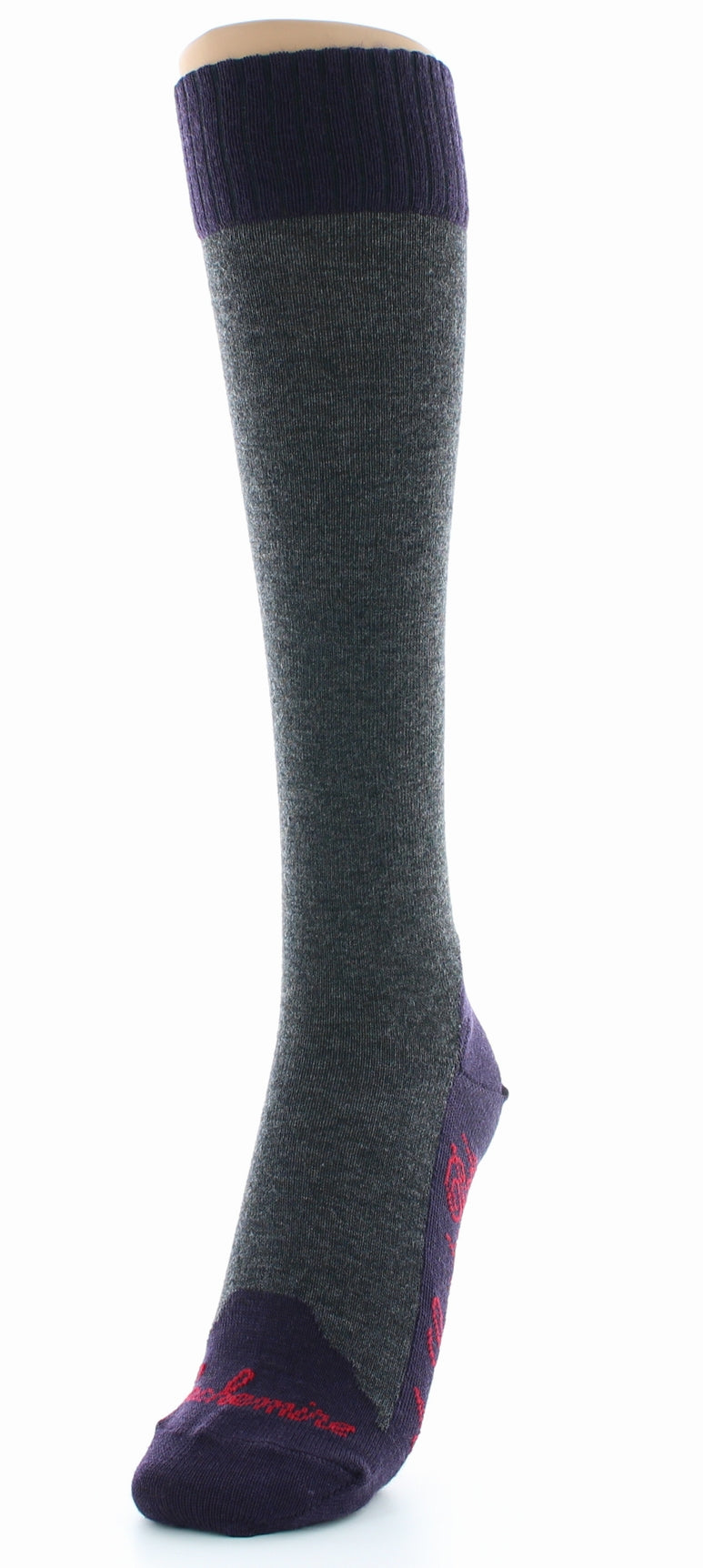 Chaussettes hautes cachemire anthracite ANTHRACITE