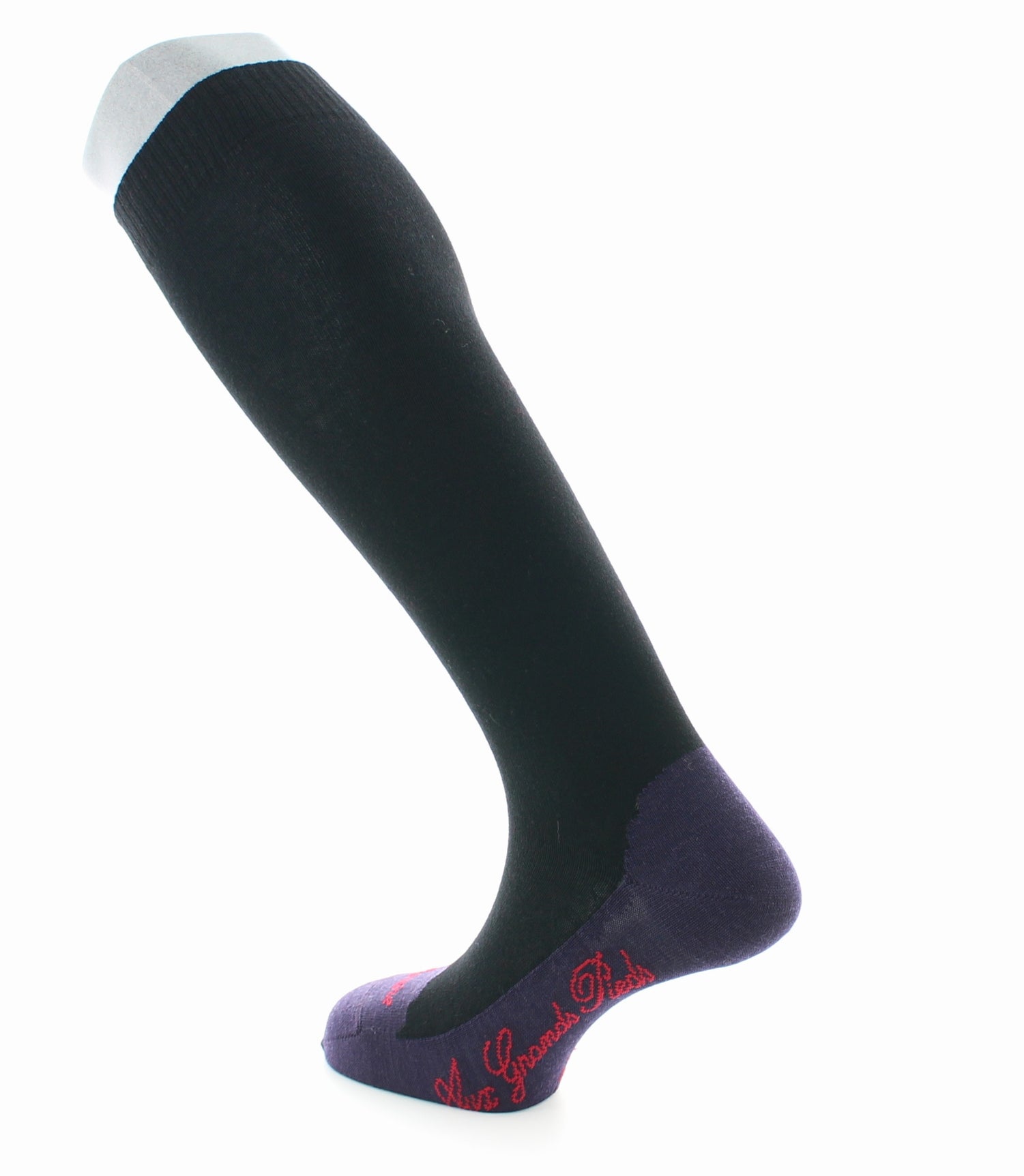 Chaussettes hautes cachemire noir NOIR