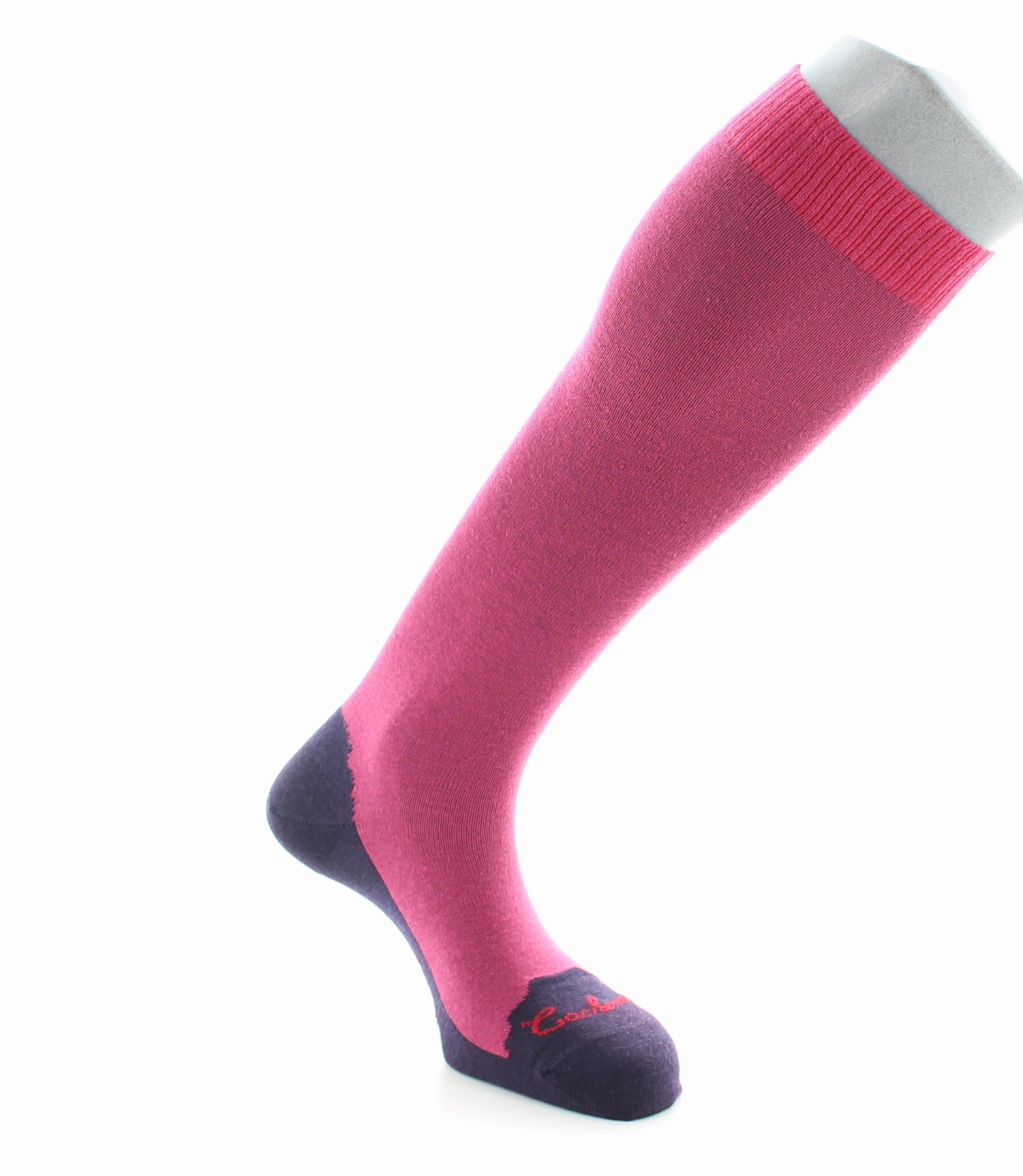 Chaussettes hautes cachemire rose ROSE