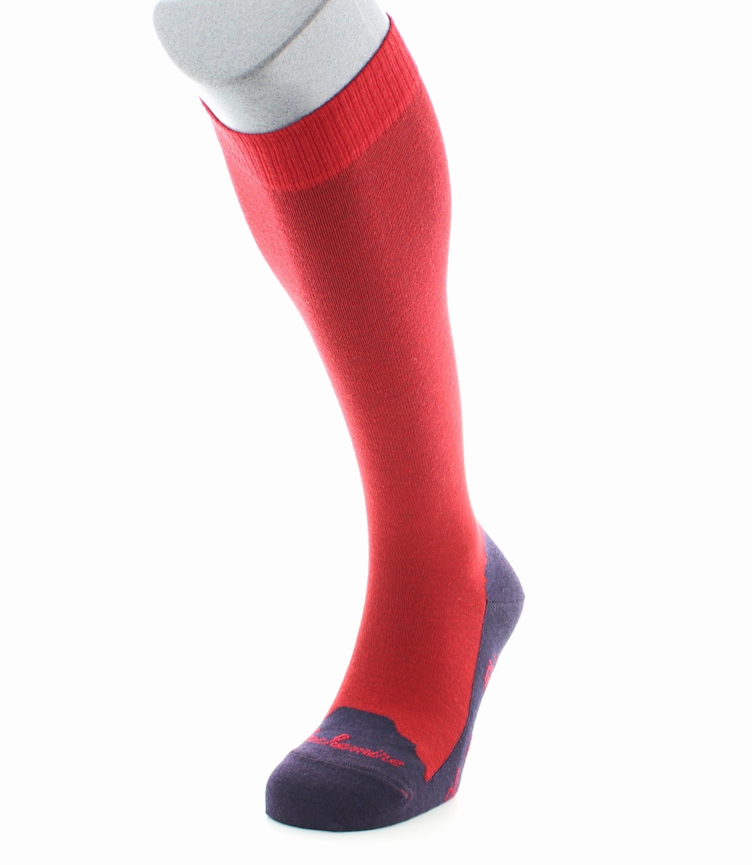 Chaussettes hautes cachemire vulcain ROUGE