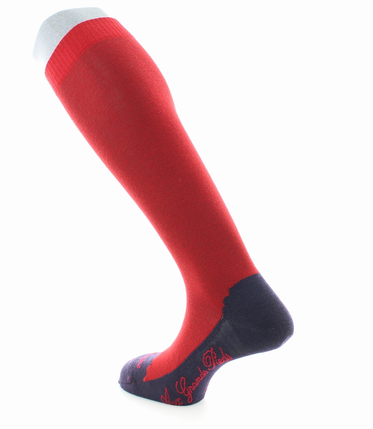 Chaussettes hautes cachemire vulcain ROUGE