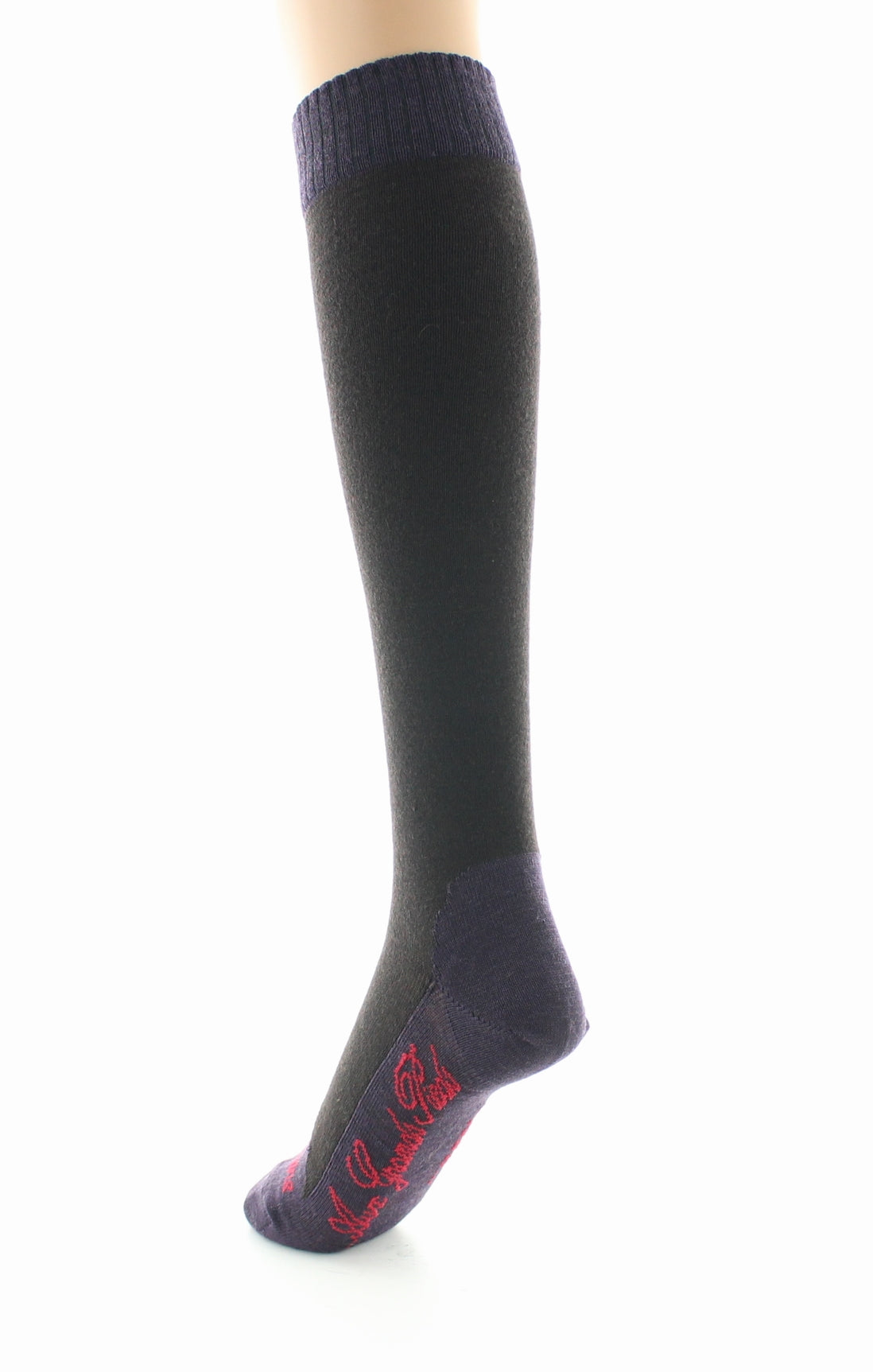 Chaussettes hautes femme cachemire marron MARRON