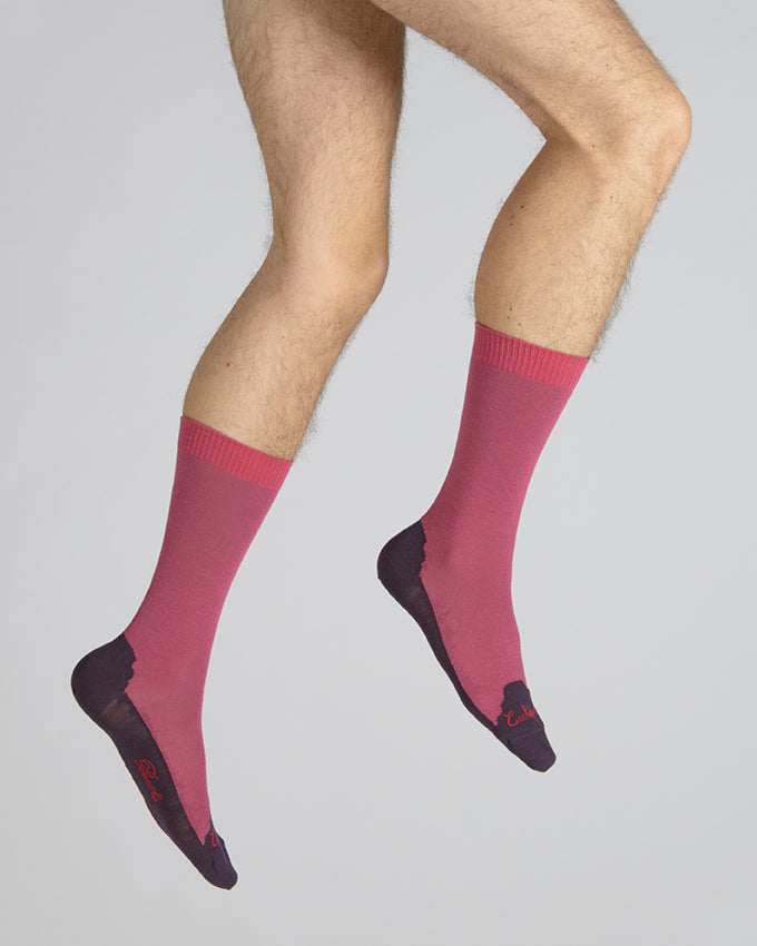 Chaussettes homme en cachemire - Rose ROSE