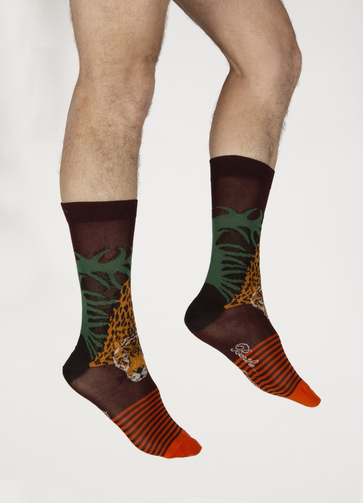 Chaussettes Homme La Panthère ORANGE/ROUILLE