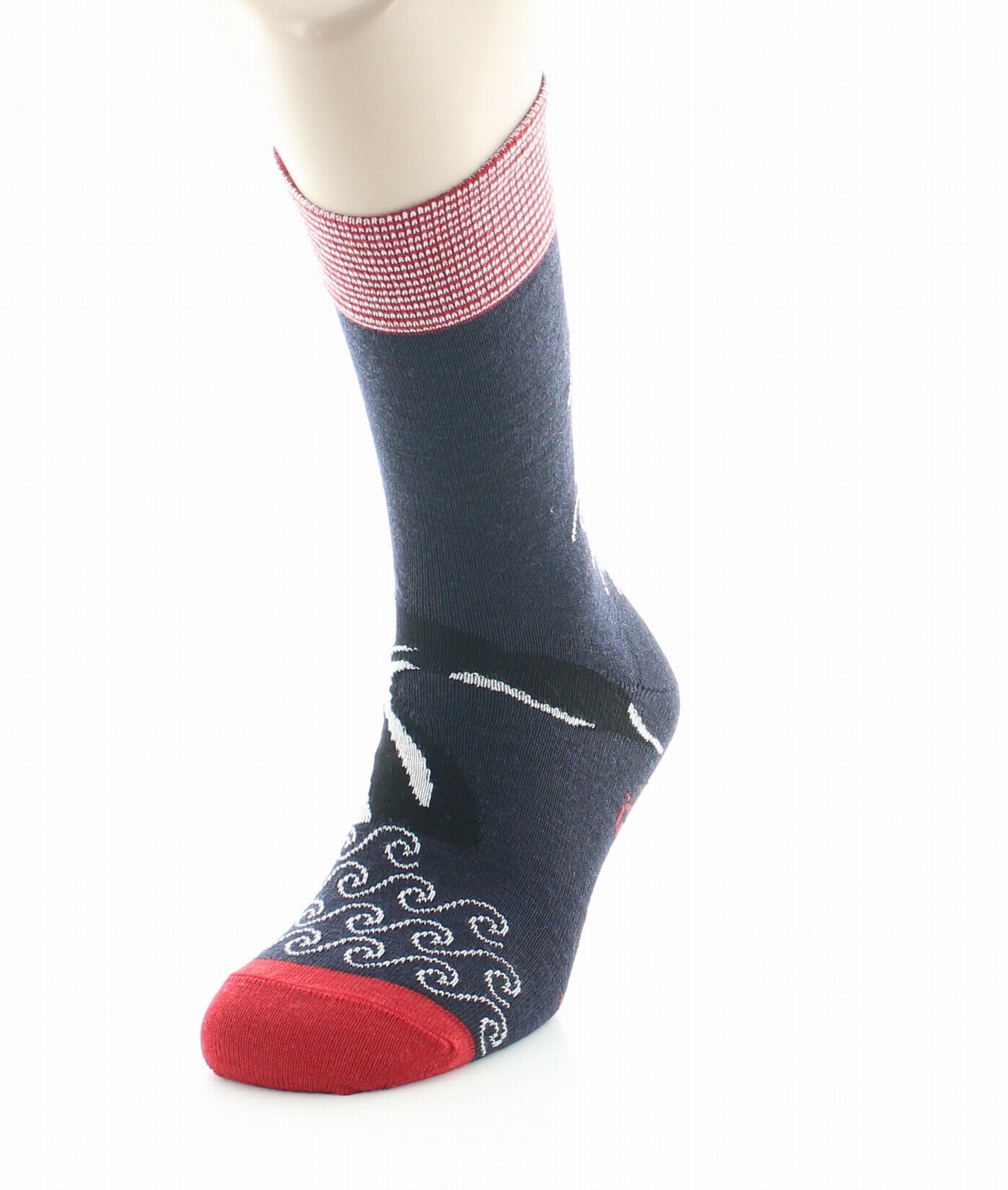 Chaussettes homme laine peignée la baleine BLEU MARINE