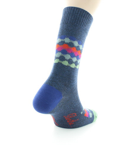 Chaussettes Homme Ondulations Colorées BLEU