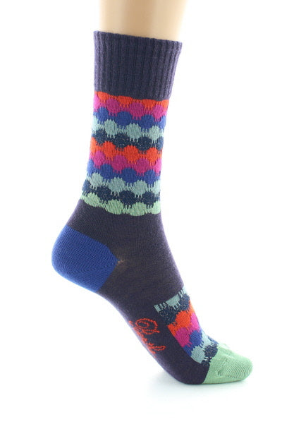 Chaussettes Ondulations Colorées RAISIN