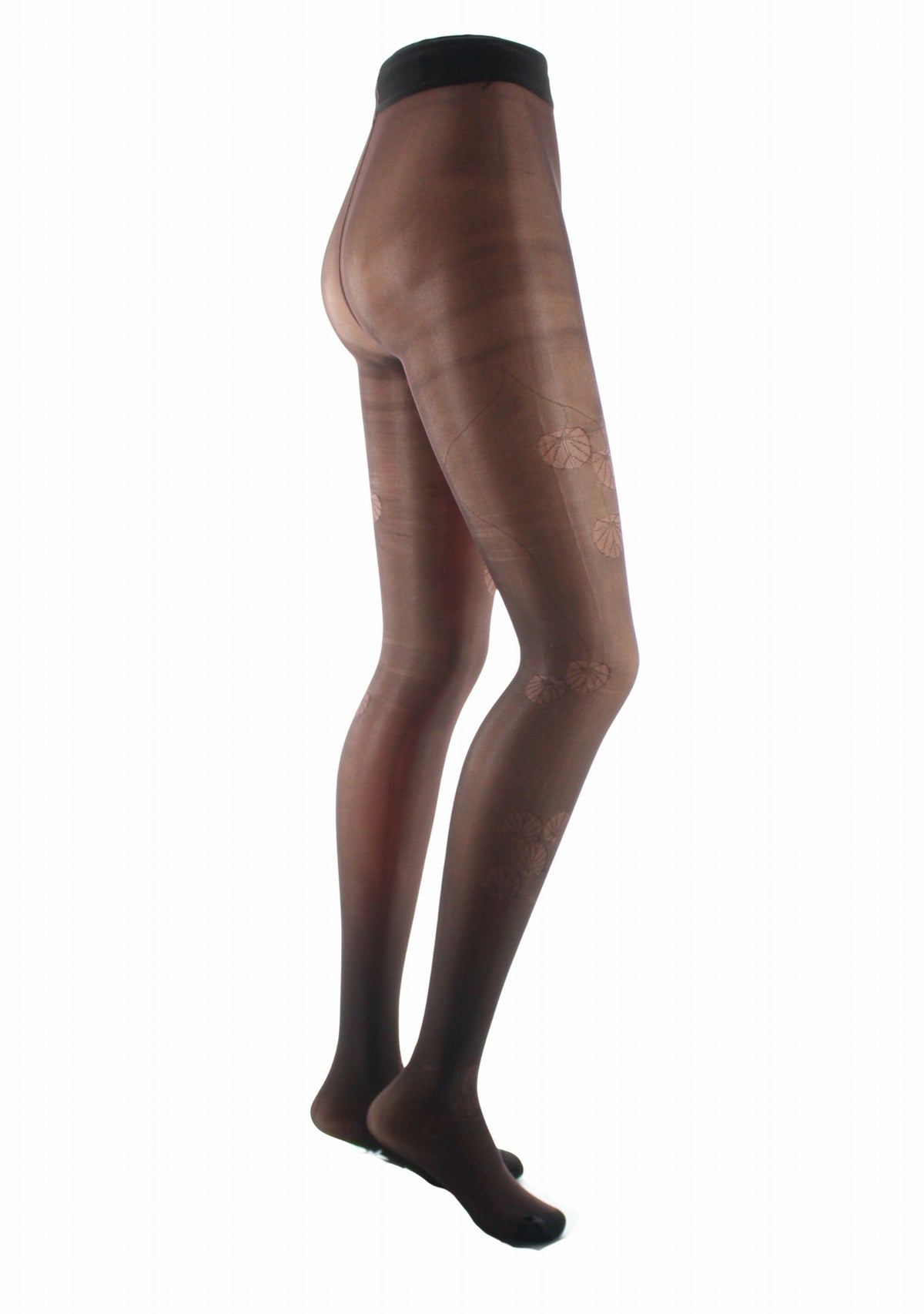 Collant fin 30 deniers femme Berthe Aux Grands Pieds monnaie du pape chocolat CHOCOLAT