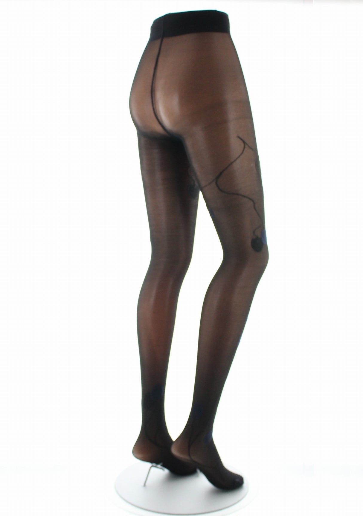 Collants femme 30D noir monnaie du pape marine NOIR/MARINE