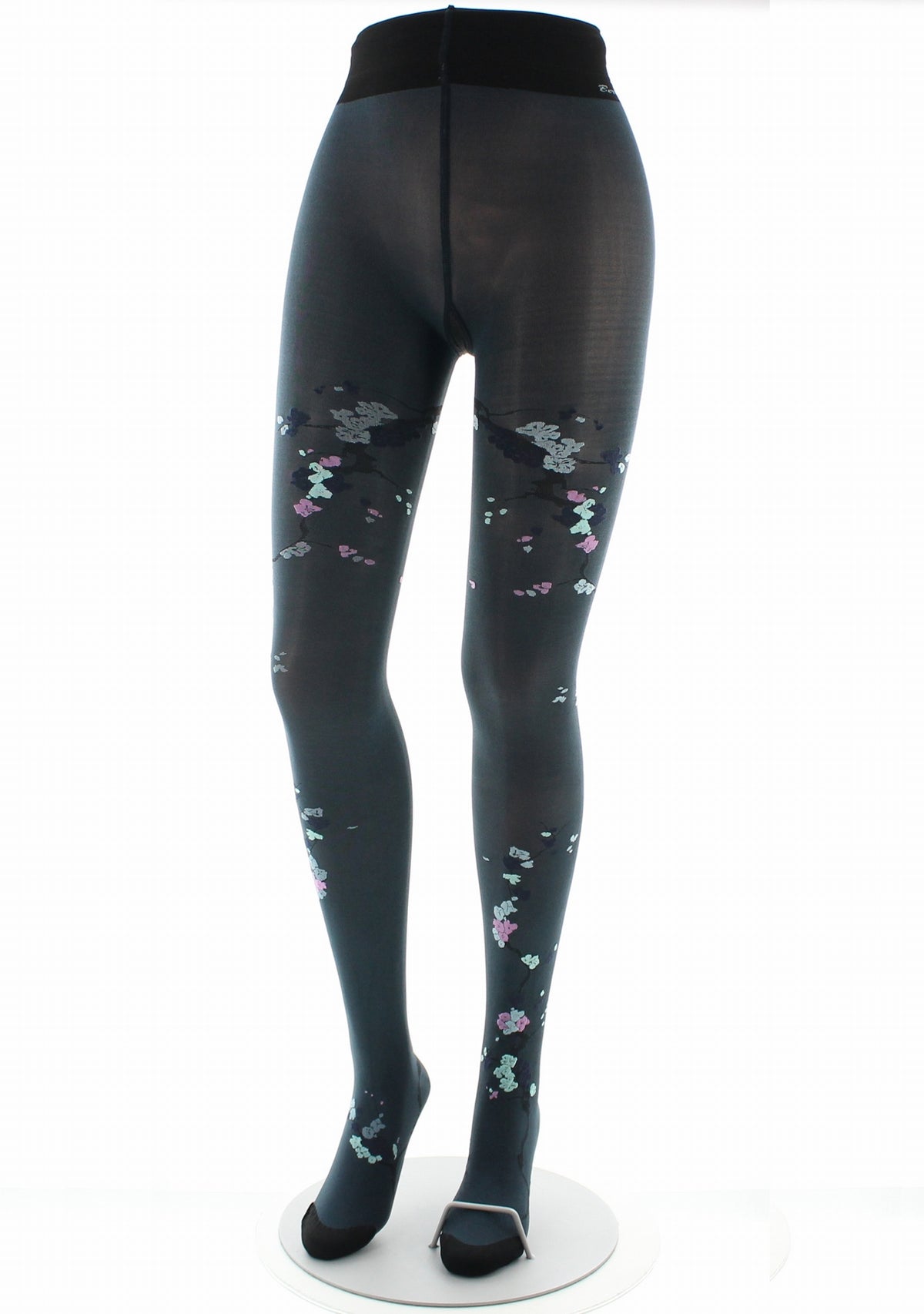 Collants femme 40D irisé pétrole sakura bleu PETROLE/VERT