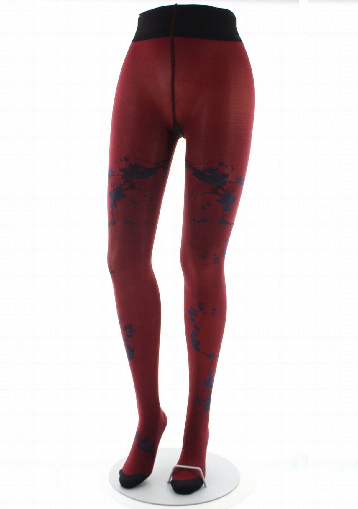 Collants femme 40D irisé rouge sakura bleu ROUGE/BLEU