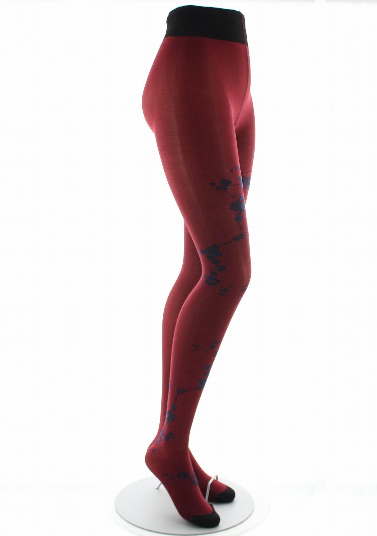 Collants femme 40D irisé rouge sakura bleu ROUGE/BLEU