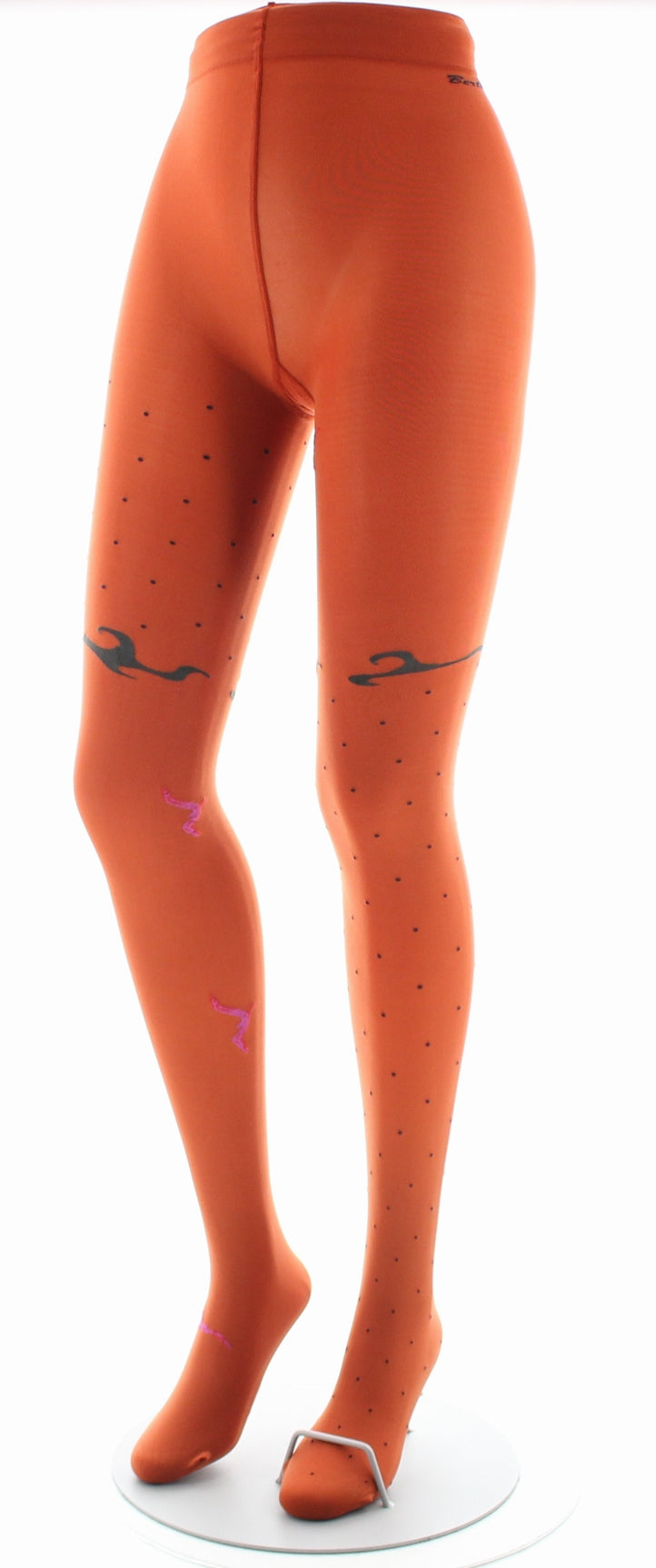 Collants femme 40D orange mouette rose ORANGE