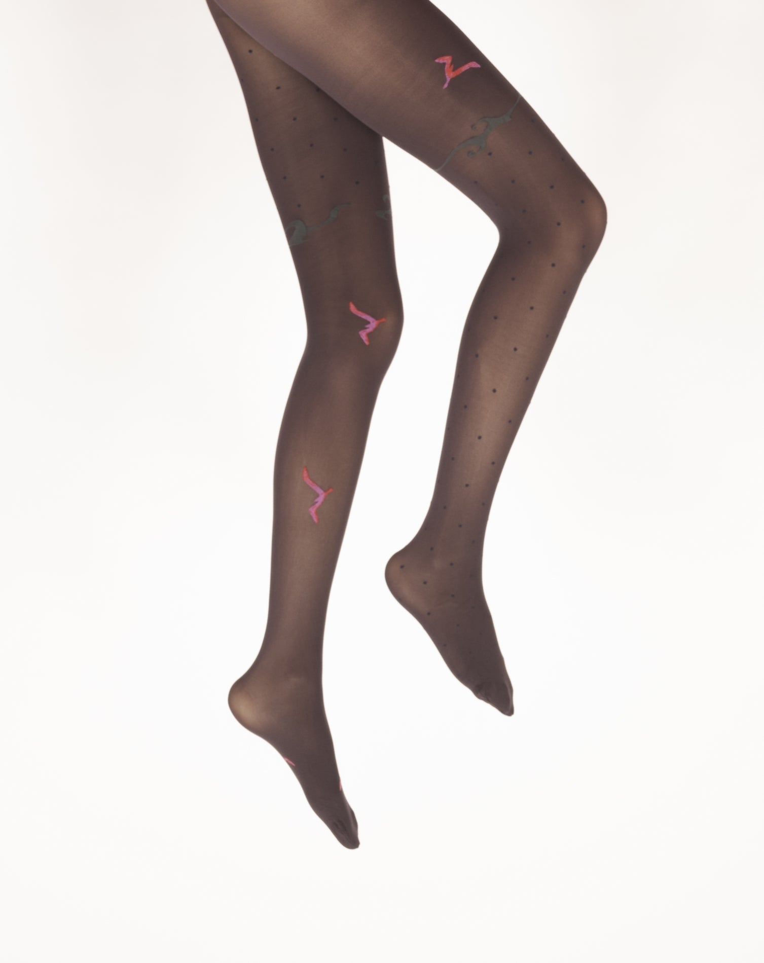 Collants femme 40D prune mouette rose PRUNE