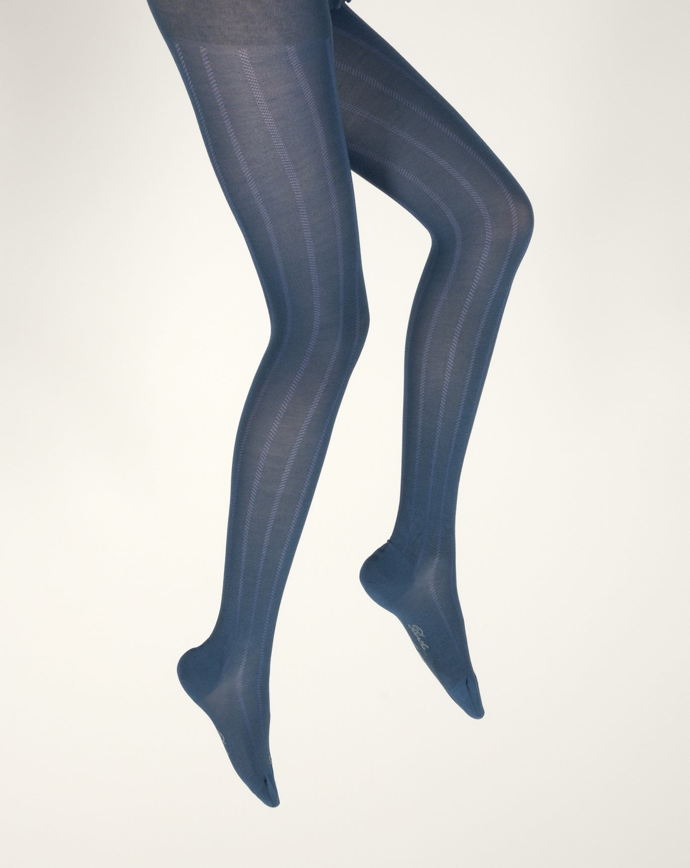 Collants femme soie naturelle bleu minuit BLEU MINUIT