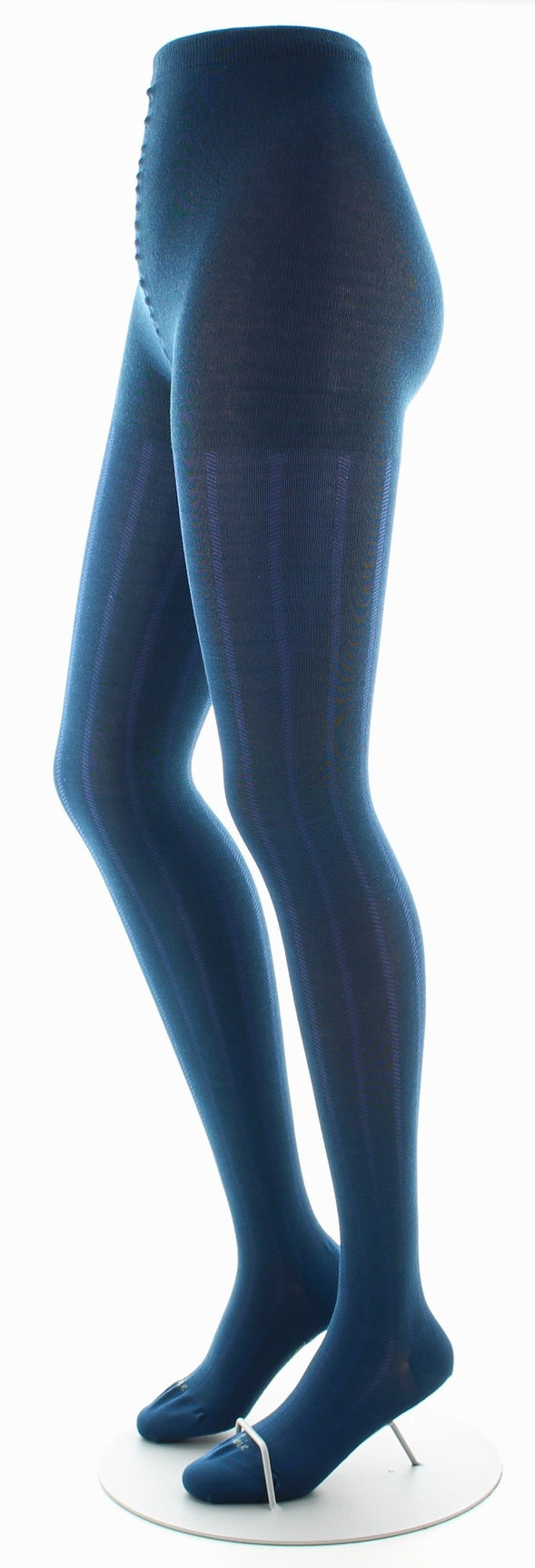 Collants femme soie naturelle bleu minuit BLEU MINUIT