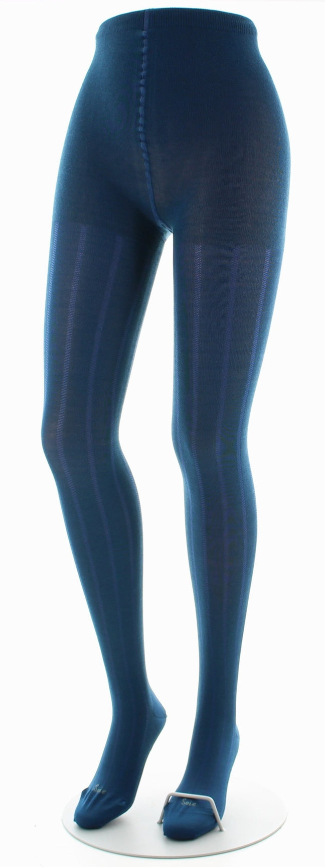 Collants femme soie naturelle bleu minuit BLEU MINUIT