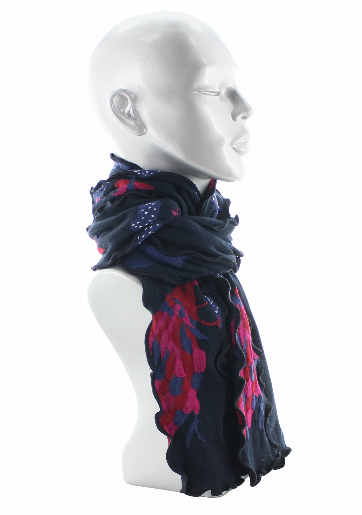 Écharpe femme coton Berthe Le Paon MARINE