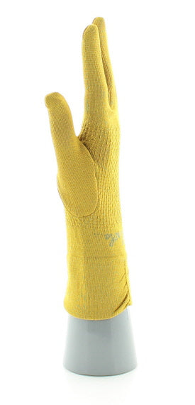 Gants en soie jaune JAUNE