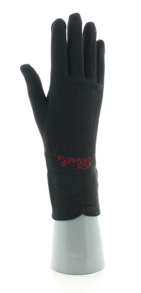 Gants en soie noir NOIR