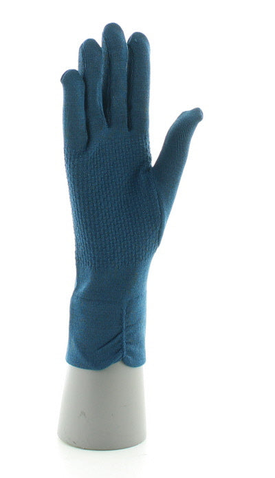 Gants femme soie bleu minuit BLEU MINUIT