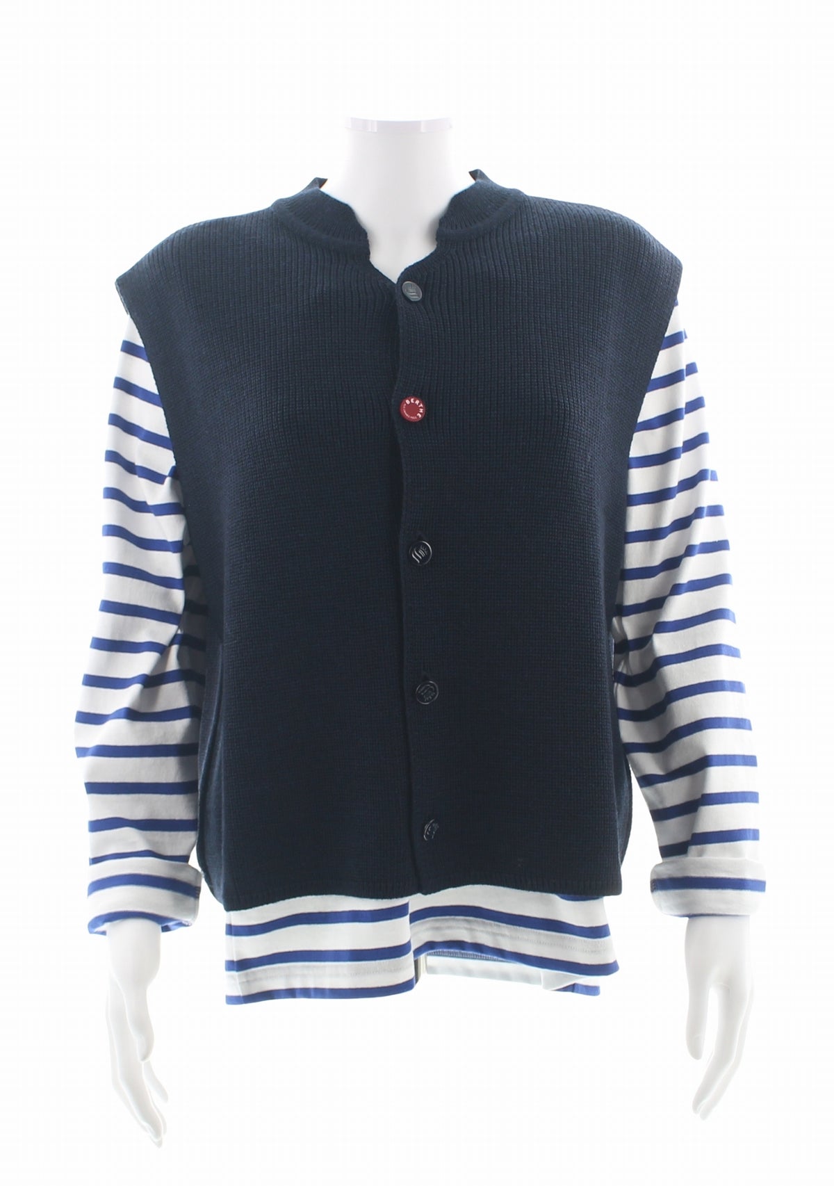 Gilet sans manches mixte marine en laine MARINE