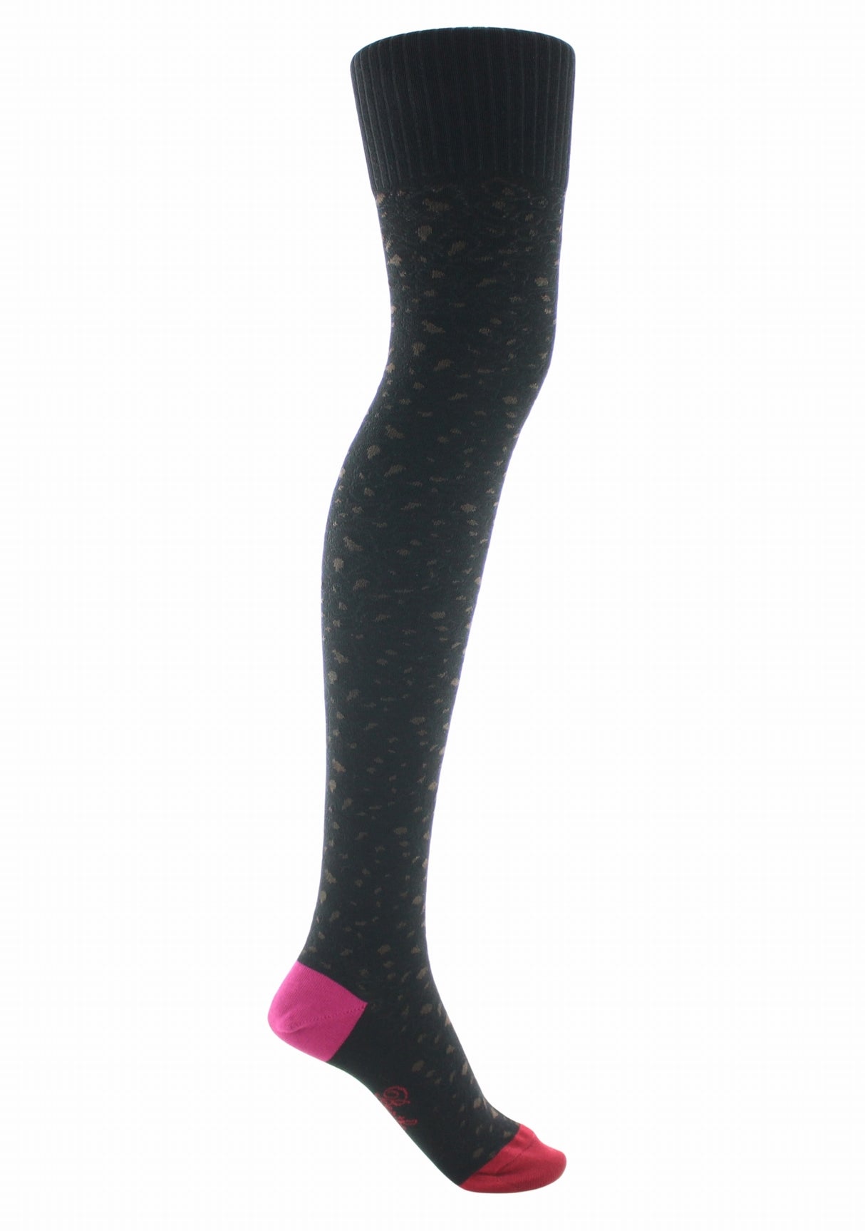 Jambières femme coton Berthe Léopard NOIR