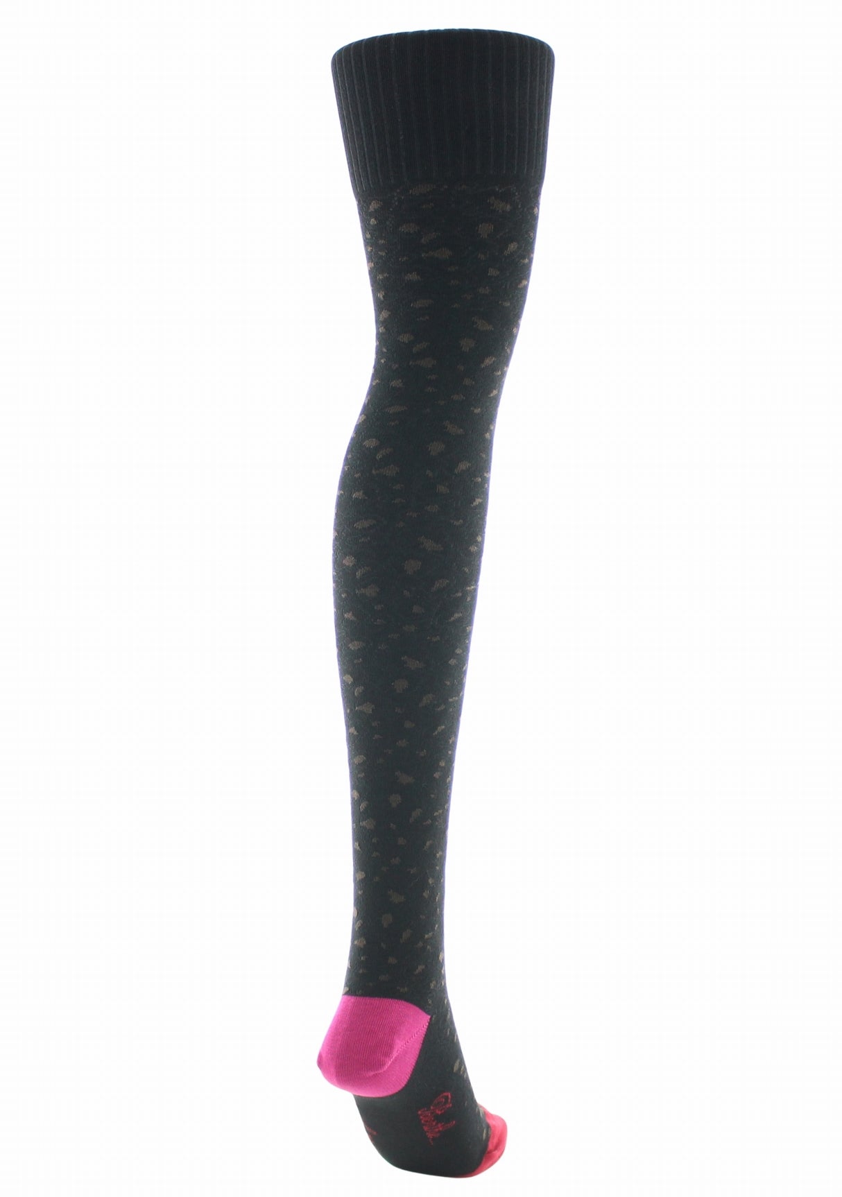 Jambières femme coton Berthe Léopard NOIR