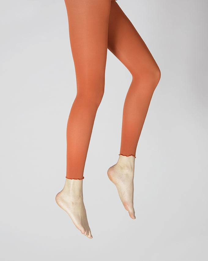 Leggings Femme Berthe fins orange ORANGE