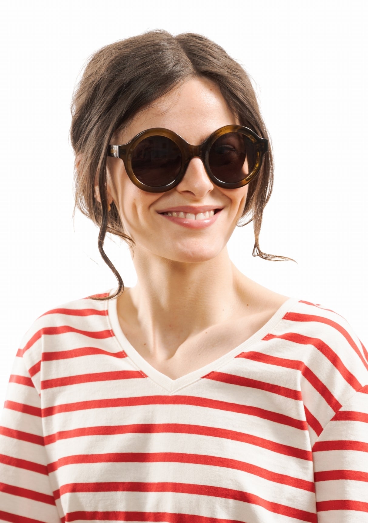 Lunettes de soleil Inès Olive fabriquées en France OLIVE