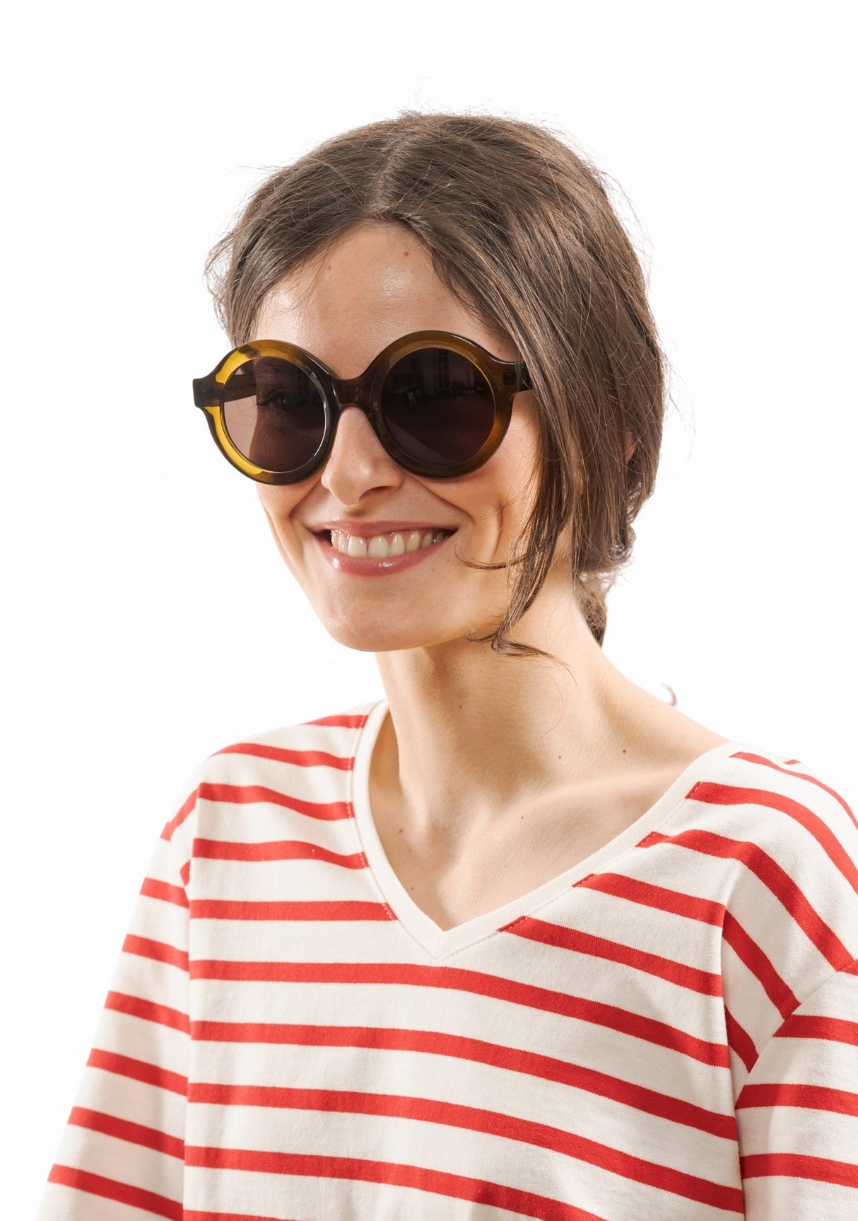 Lunettes de soleil Inès Olive fabriquées en France OLIVE