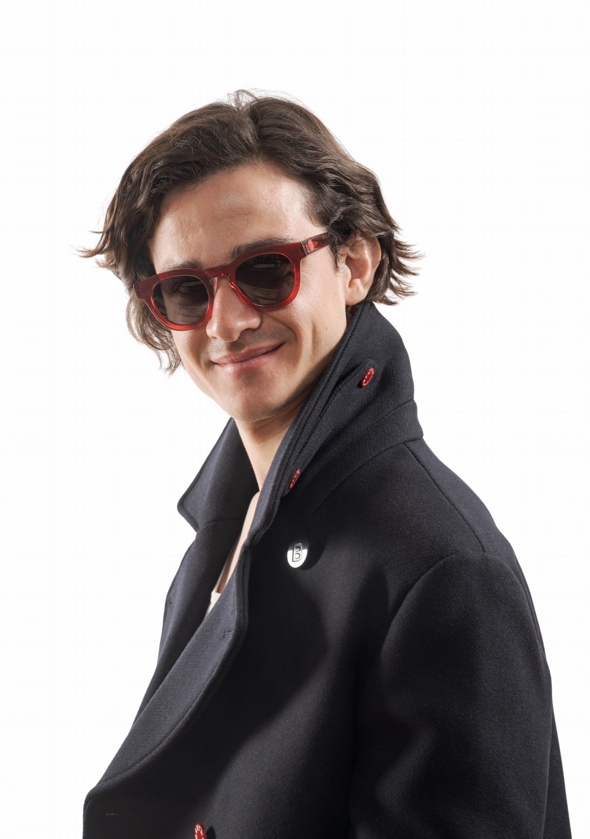 Lunettes de soleil Jojo Rouge fabriquées en France ROUGE