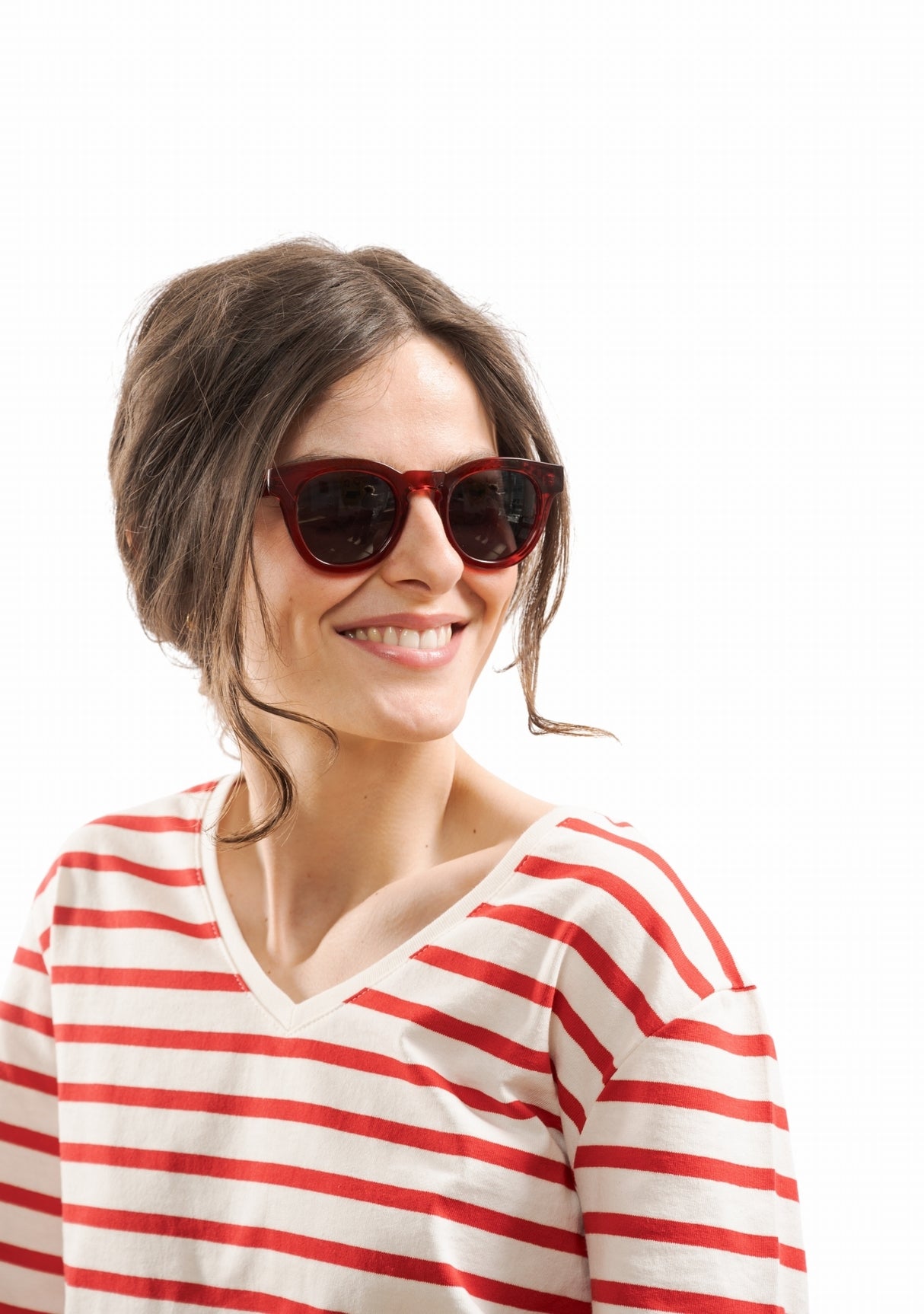 Lunettes de soleil Jojo Rouge fabriquées en France ROUGE