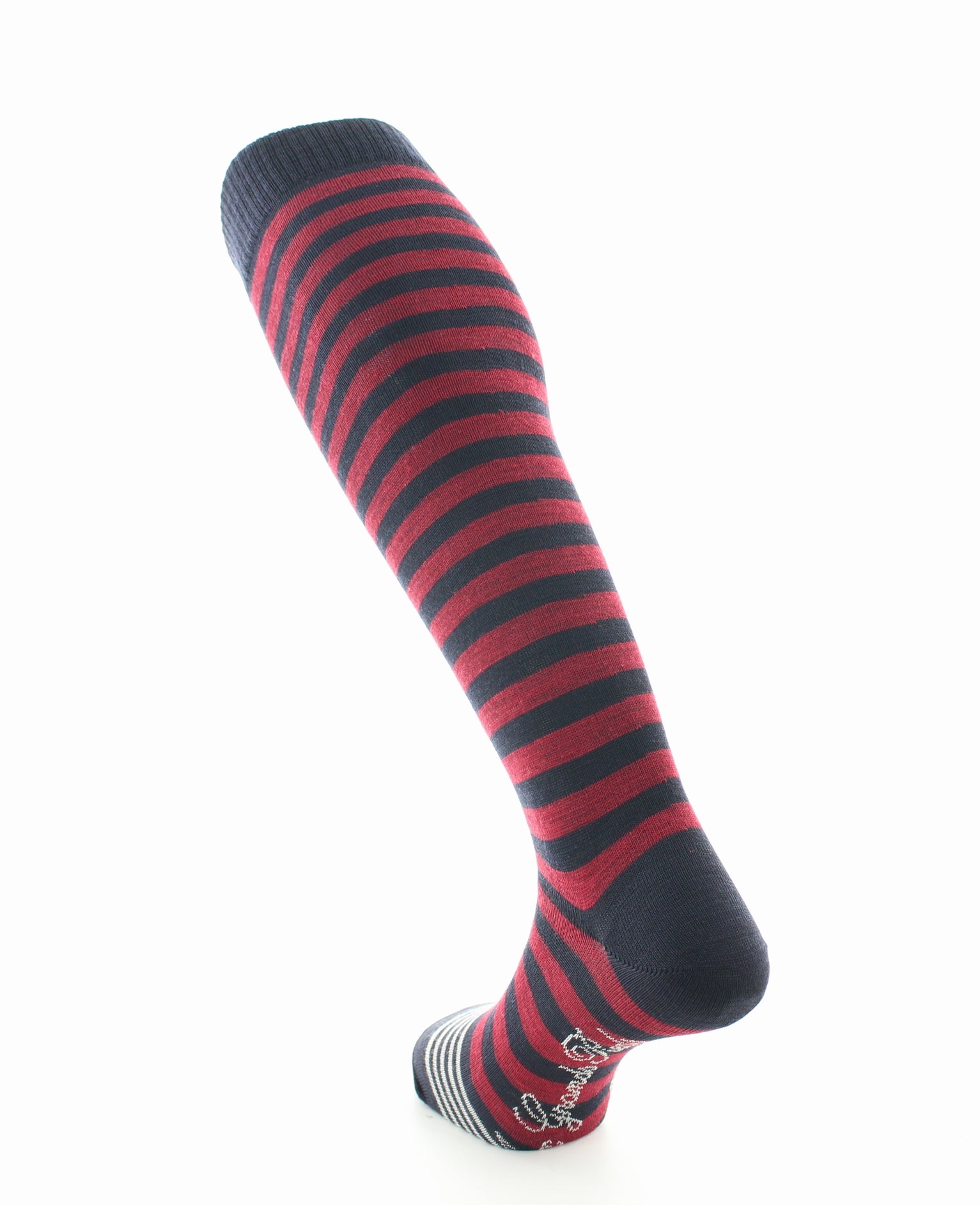 Mi-bas en laine pour homme Berthe Marine Rouge Écru MARINE/ROUGE