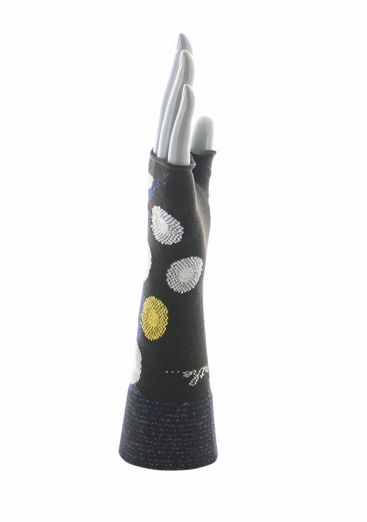 Mitaines femme coton Berthe Fleurs Graphiques MOKA