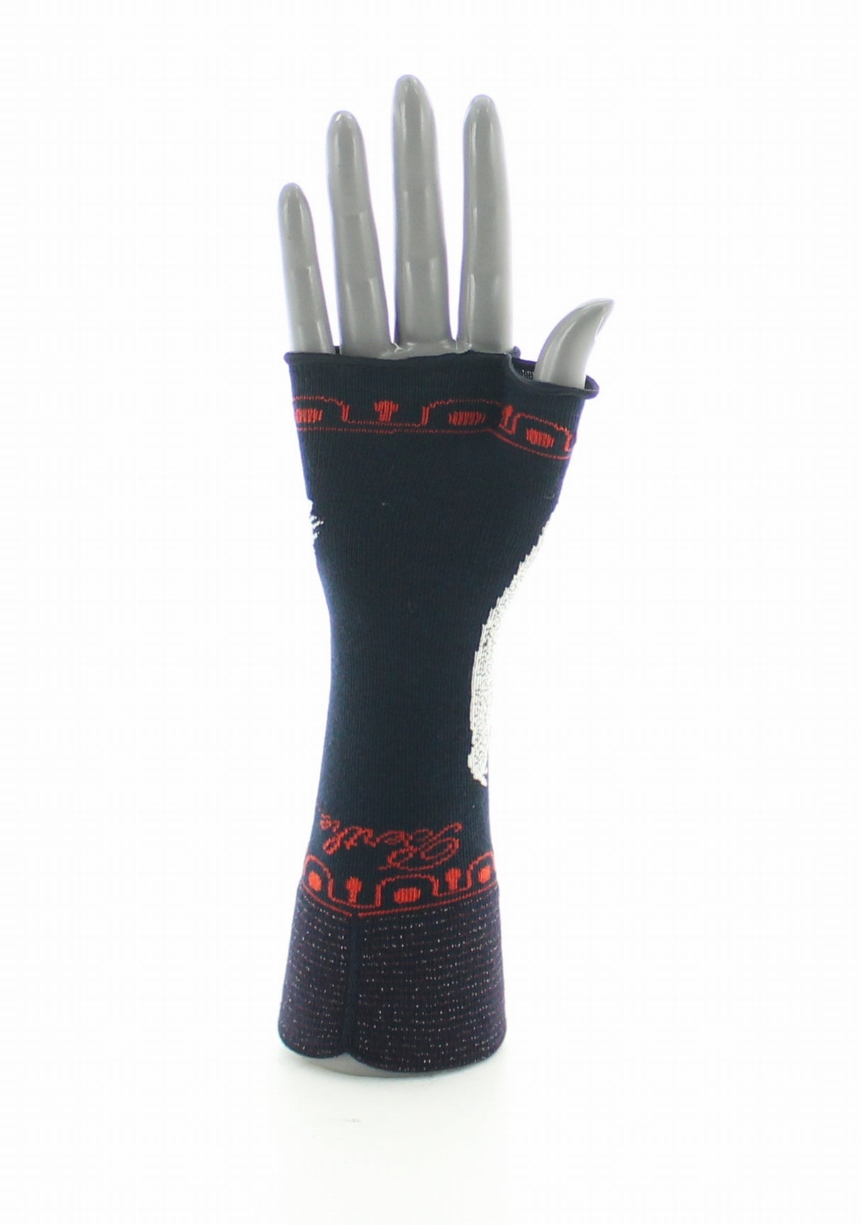 Mitaines femme coton Berthe La Femme 1900 MARINE